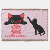 Cat Valentine – 私のハートはライトピンク | スローブランケット (正面)