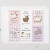 Cat Valentine Cards for Kids レターヘッド (正面/裏面)