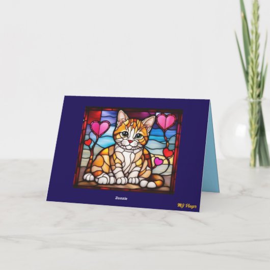 Cat Venice Valentine's Day Card シーズンカード (裏面)