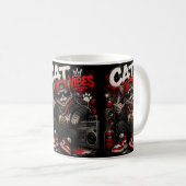 Cat Vibes – Urban Hip Hop Street Art コーヒーマグカップ (正面右)