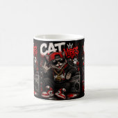 Cat Vibes – Urban Hip Hop Street Art コーヒーマグカップ (中央)