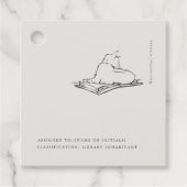 Cat Vintage Scientific Art | Dark Academia  フェイバータグ (正面)