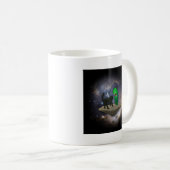 Cat vs Cucumber コーヒーマグカップ (正面右)