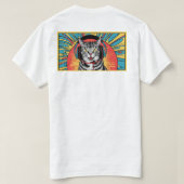 Cat Wミュージック[CC-CatCow] Tシャツ (デザイン裏面)