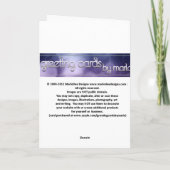 Cat W/Moon Greeting Card(月付き空白のグリーティングカード) カード (裏面)