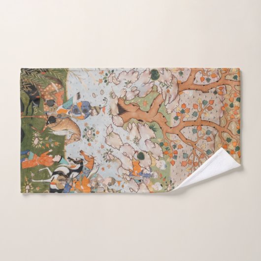 Cat walk  バスタオルセット (ハンドタオル)