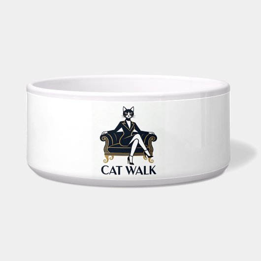 CAT WALK – Chic Cats Collection ボウル (正面)