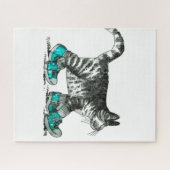 Cat Walking in His Shoes ジグソーパズル (横)