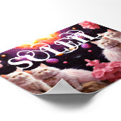 Cat Wall Art for Cat Lovers ポスター (角)