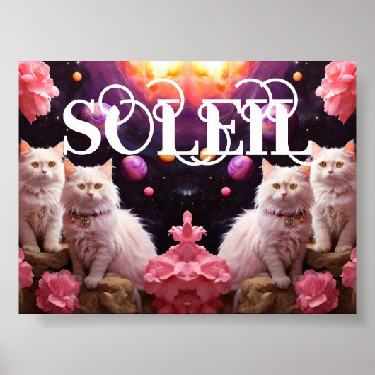 Cat Wall Art for Cat Lovers ポスター (正面)