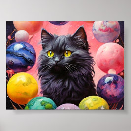 Cat Wall Art for Cat Lovers ポスター