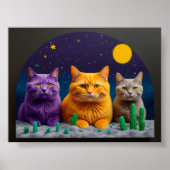 Cat Wall Art for Cat Lovers ポスター (正面)