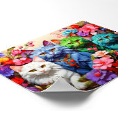 Cat Wall Art for Cat Lovers ポスター (角)