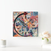 Cat Wall Clock スクエア壁時計 (ホーム)