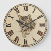 Cat - Wall Clock ラージ壁時計 (正面)