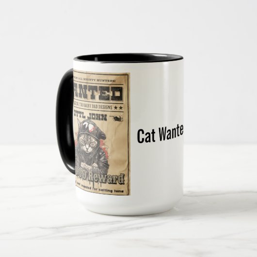 Cat wanted for eatting tuna tea Mug マグカップ (正面左)