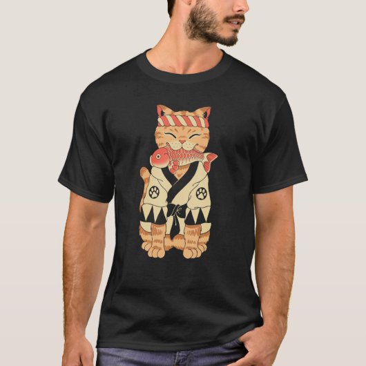 Cat Warrior Meowster Tシャツ (正面)