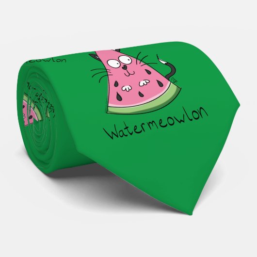 Cat Watermelon Cute Kid's ネクタイ (ロール)