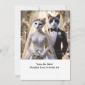 CAT WEDDING Save the Date招待状 招待状 (正面)