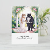 CAT WEDDING Save the Date招待状 招待状 (スタンド正面)