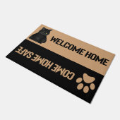Cat Welcome Doormat、クールAnimals ドアマット (アングル)