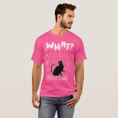 Cat What おもしろい Cat Musicノート Tシャツ (正面フル)