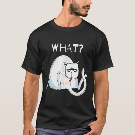 Cat What おもしろい Tomcat Licking子猫ギフトママ10代の Tシャツ (正面)