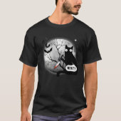 Cat What Assassin Murderous Cat & Knife Halloween Tシャツ (正面)