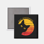 Cat Whispeer -おもしろい Inytic Cat Kitten Pun Lov マグネット (正面/裏面)
