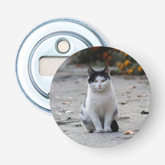 Cat, White, Pet 栓抜き (正面)