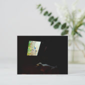 Cat Who Loves His Screentime Postcard ポストカード (スタンド正面)