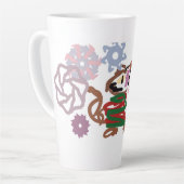 Cat winter  カフェラテマグ (左アングル)