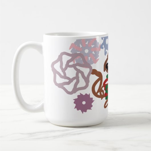 Cat winter  コーヒーマグカップ (左)