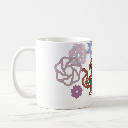 Cat winter  コーヒーマグカップ (左)