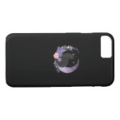 Cat Witchy Moon Flowers Pastel Goth Goblincore Case-Mate iPhoneケース (裏面(横))