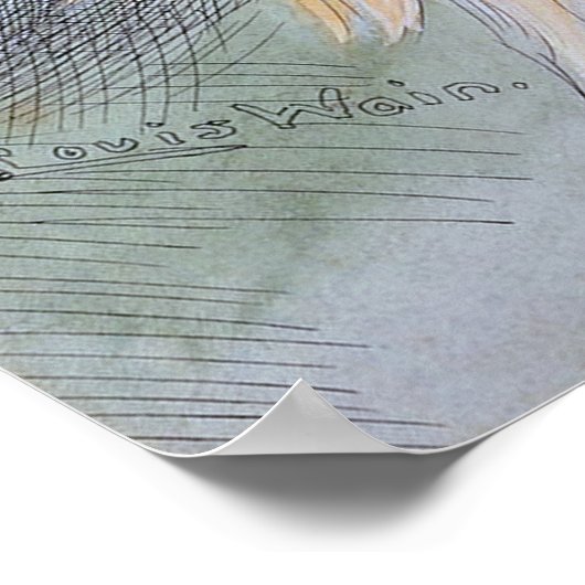 Cat with a Monocle, Louis Wain ポスター (角)