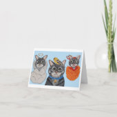 Cat with angel and devil 案内状 (正面)