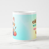 Cat With Apple-85242 ジャンボコーヒーマグカップ (正面)