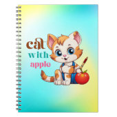 Cat With Apple-85242 ノートブック (正面)