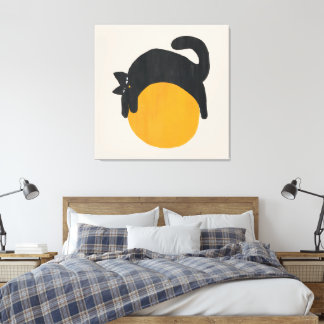 Cat with ball Canvas キャンバスプリント