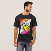 Cat With Banana Pride Lesbian Flag LGBTQ Proud All Tシャツ (正面フル)