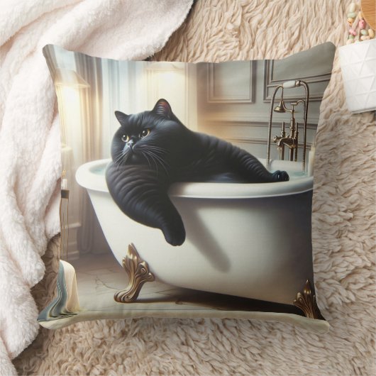 Cat with Cool Thing クッション (ブランケット)