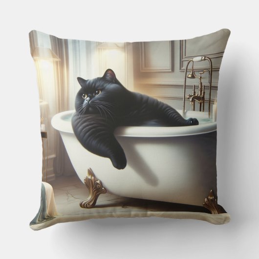 Cat with Cool Thing クッション (裏面)