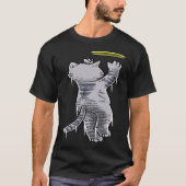 Cat With Frisbee Disc Frisbee Player Thrower Disc  Tシャツ (正面)
