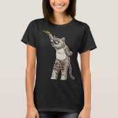 Cat With Frisbee Disc Frisbee Player Thrower Disc Tシャツ (正面)