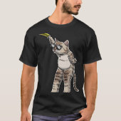 Cat With Frisbee Disc Frisbee Player Thrower Disc Tシャツ (正面)