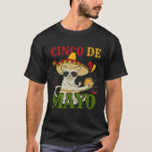 Cat With Mexican Hat And Taco  5 Cinco De Mayo Tシャツ (正面)