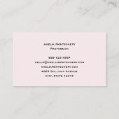 Cat with Red Love Hearts Cute and Funny 名刺 (裏面)