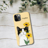 Cat with Sunflowers Case-Mate iPhoneケース