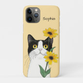 Cat with Sunflowers Case-Mate iPhoneケース (裏)